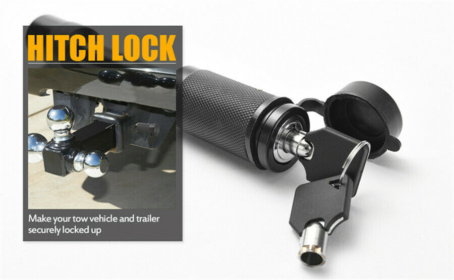 Heavy Duty 5/8" Trailer Hitch Pin Lock 2 Keys for Class III/ IV/V Hitch Receiver