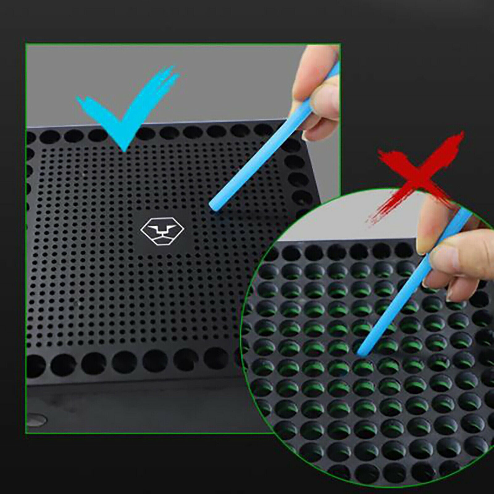 For X box Series Host/Handle Heat Dissipation Dust Cover& Handle Hooks ZAU