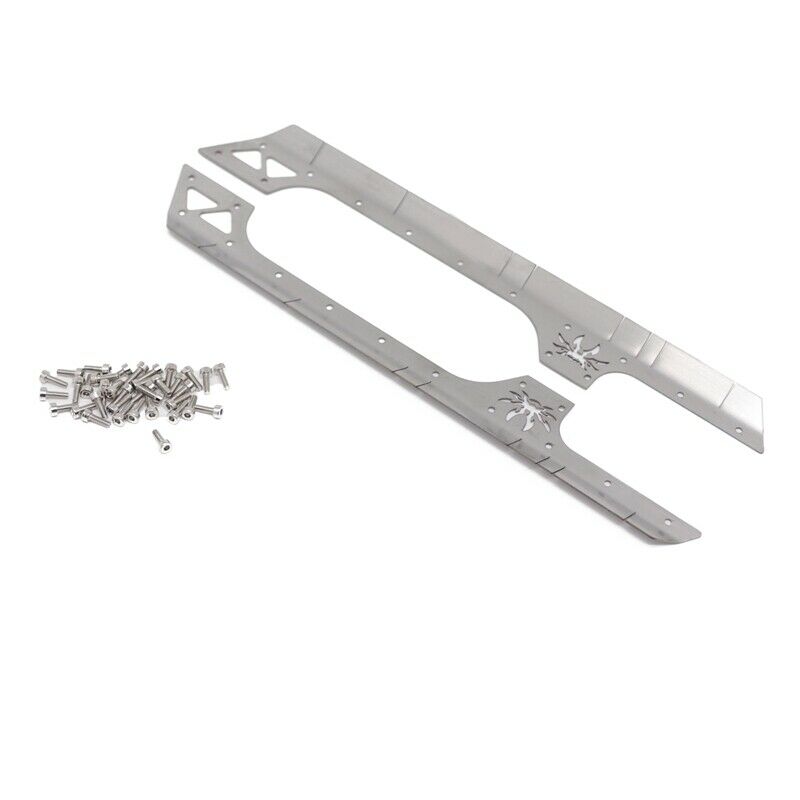 2Pcs Metal Side Skirt Surround for 1/10 RC Cler Car Axial SCX10 90046 AXI03007P5