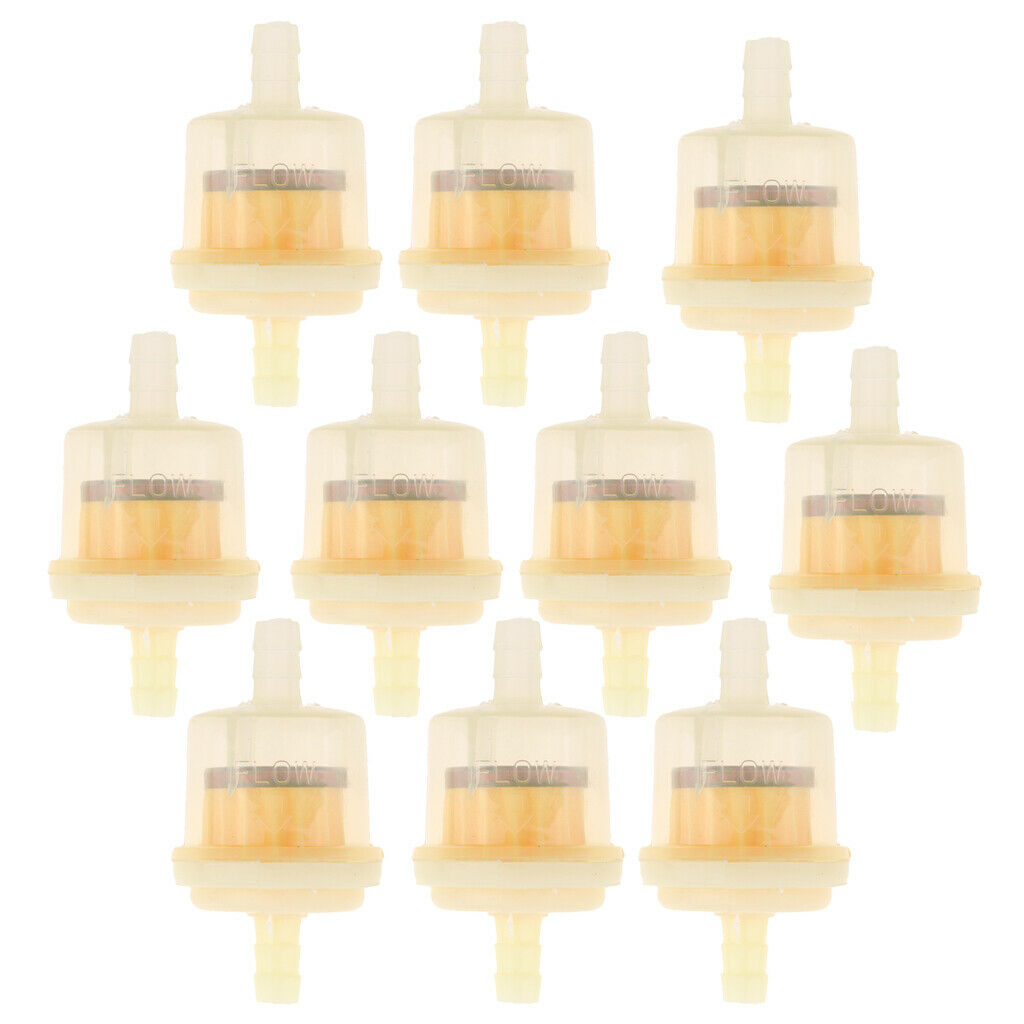 Set of 20 Plastic Small Engine Petrol Inline Fuel Filter for 5/16'' Fuel Line