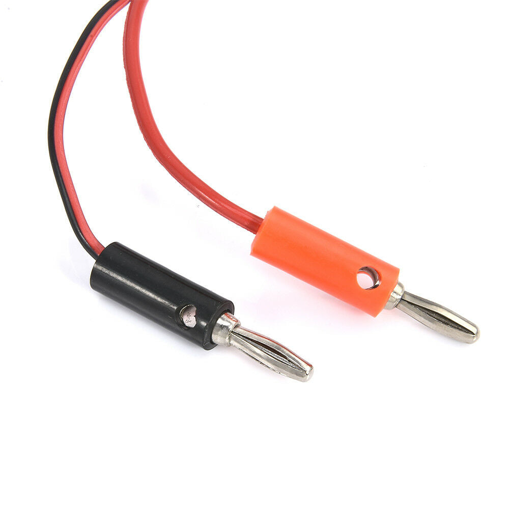 1M Alligator Test Hook Lead Clip To Banana Plug Probe Cable Red+Black JT