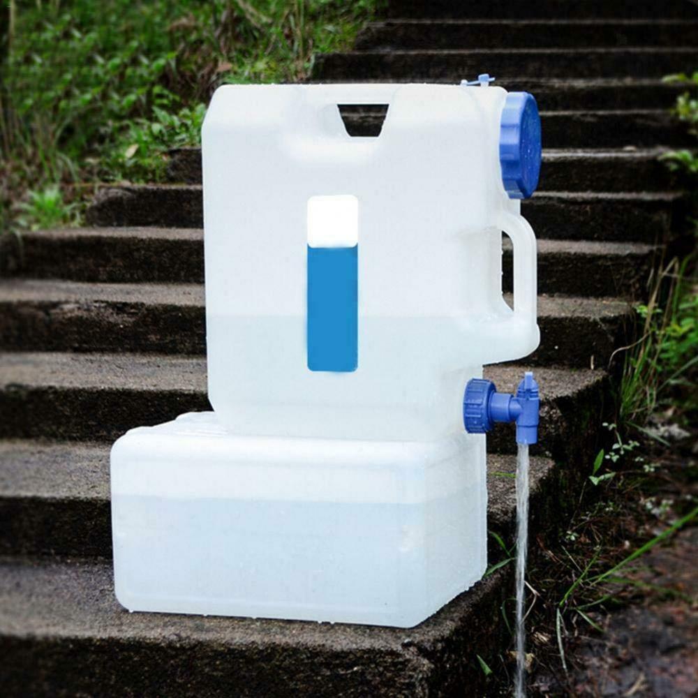 15L Outdoor Water Carrier Water Container with Water-tap & Easy Pouring 10cm