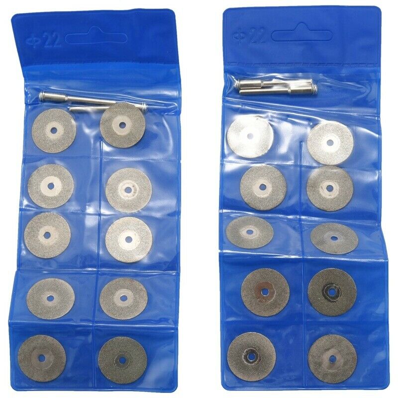 20 Pieces 22 Mm Diamond Cutting Wheel Cut Off Discs Coated Rotary Tools With 4V3