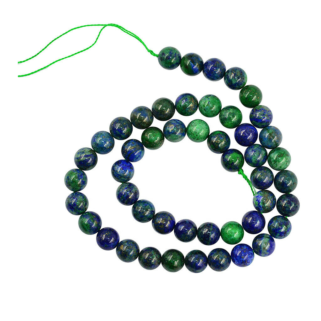 15.5" Natural Malachite Peacock Round Loose Beads 8mm 0.8mm Jewelry Findings