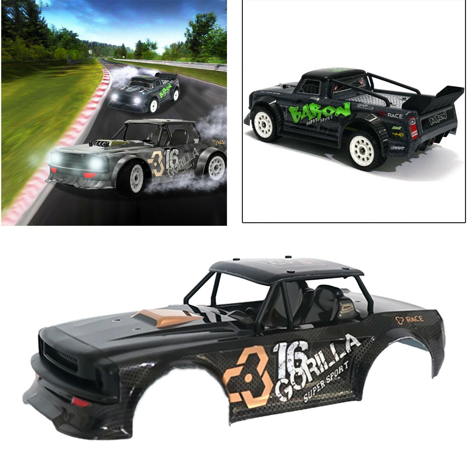 RC Body Shell Cover Replace for SG-1603 RC Drift Car Modified Upgrade Parts