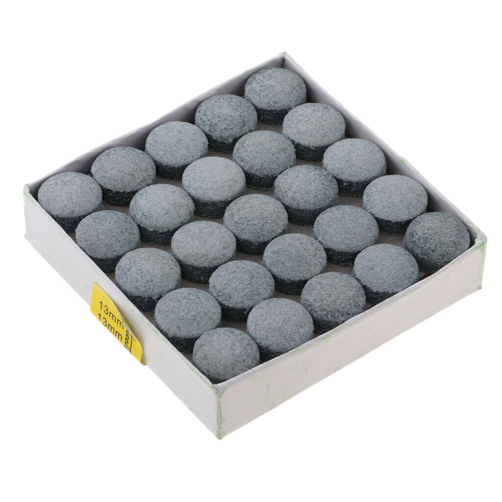 50pc / Box   Billiard   Snooker   Pool   Leather   Cue   Tip   Replacement