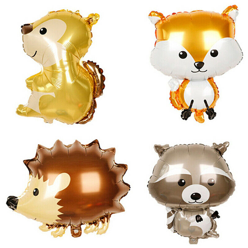 4pcs Animal Foil Balloons Birthday wedding Forest Party Decorations ball .l8