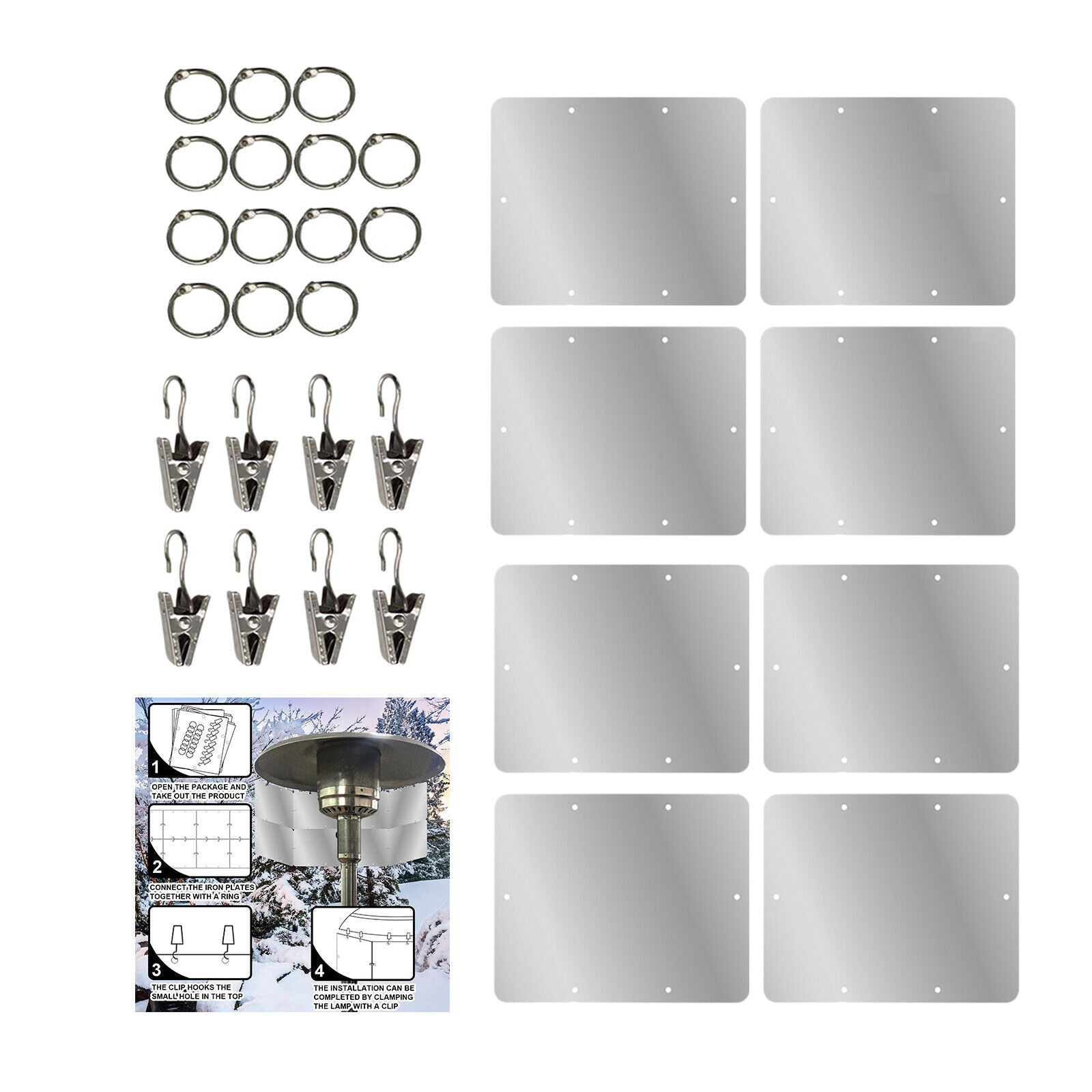 Heat Focusing Reflector Foldable Round Natural Gas Natural Gas Heaters