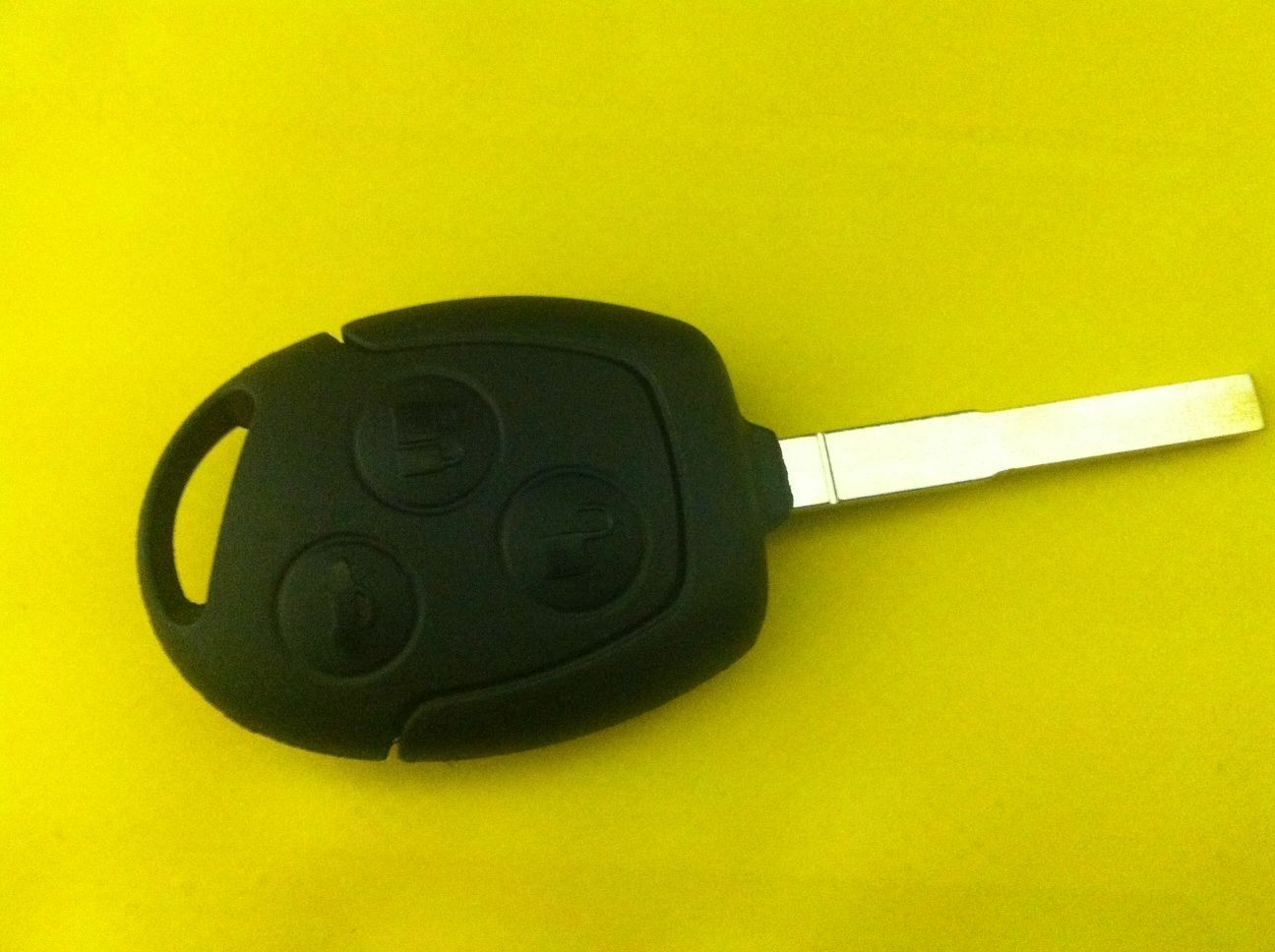 3 BUTTON REMOTE FOB CASE + KEY FLAT BLADE BLANK NEW FITS FORD
