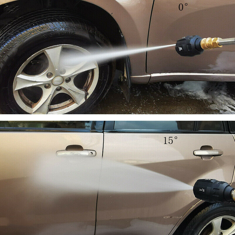 1PCS High Pressure Multi-angle 5-in-1 Car Washing Quick Plug Nozzle 3600PSI 60Â°