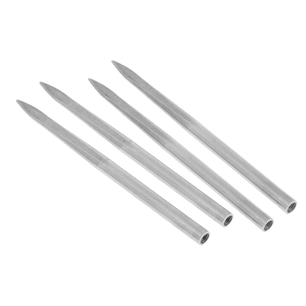 4pcs Flat Head Steel Needle   Fid Tool Lacing Stitching Needles 5mm
