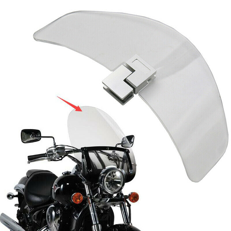 Motorcycle Sports Bikes Front Upper ClipOn Heighten Windshield Deflector Spoiler