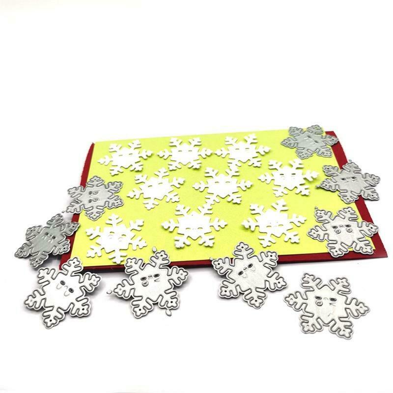 Small Emotional Snowflake Cutting Dies Christmas Aesthetic Embellishments DIY