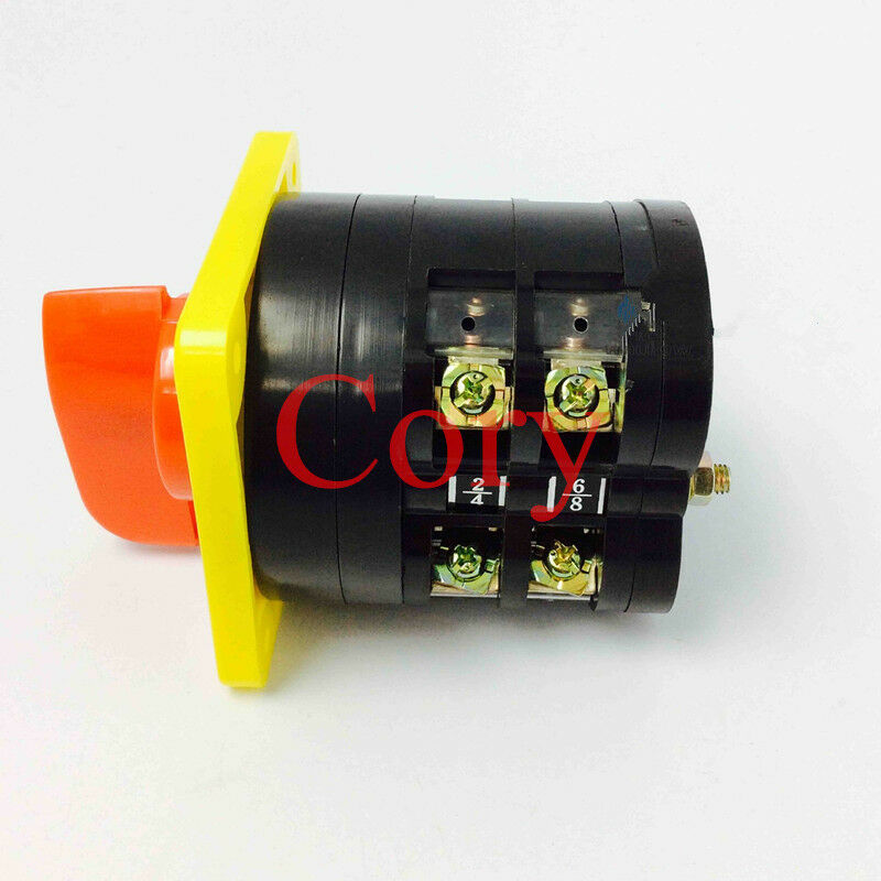 1PCS Universal Changeover Switch ON/OFF 2 Positions 8 Screw Terminals 500V 16A