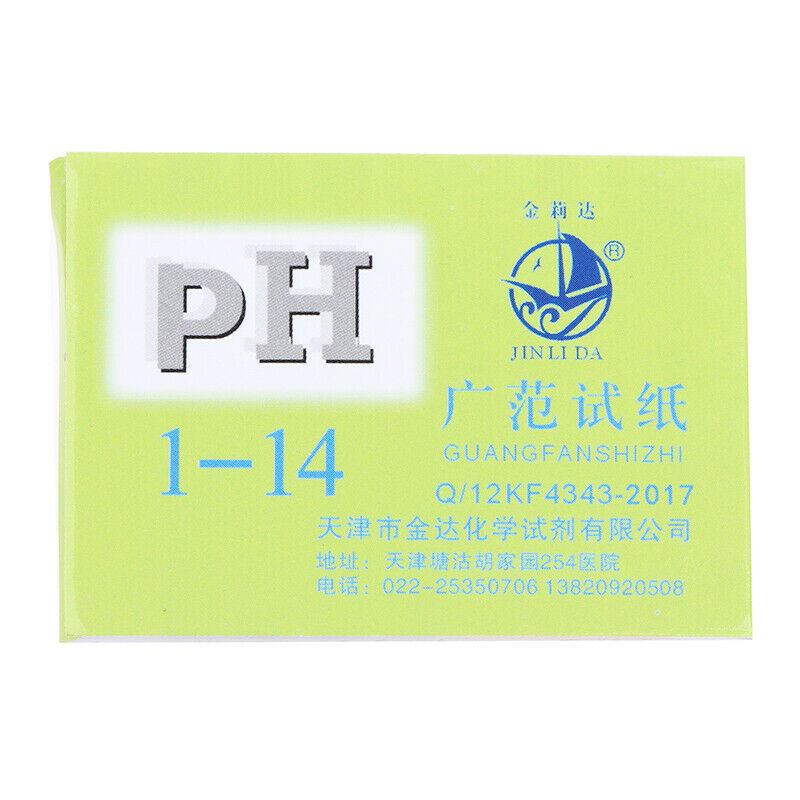1-14 PH Litmus Paper PH Water Cosmetics Soil Test Strips With Control S_DD