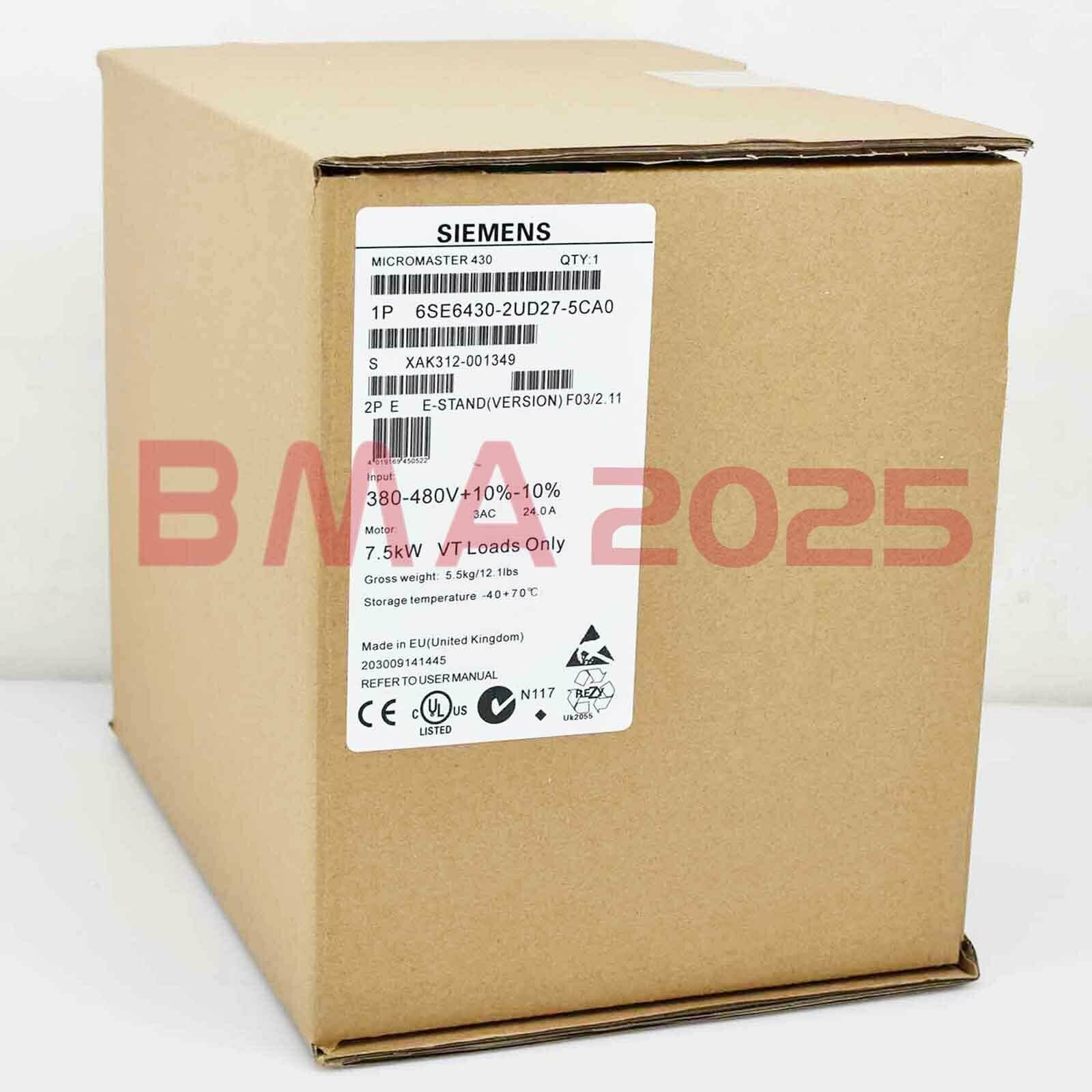 New 6SE6 430-2UD27-5CA0 6SE6430-2UD27-5CA0 1 year warranty DHL free Ship SM9T