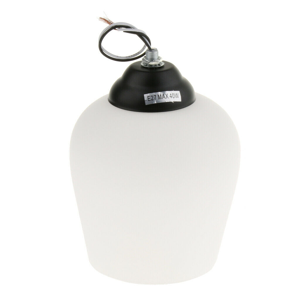 E27 White Frosted Glass Flush Ceiling Lighting  Light Shade Lamp 3