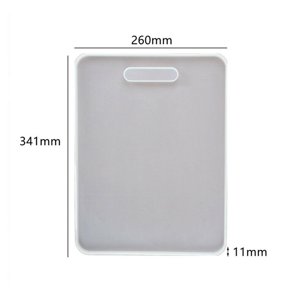 Rectangular Handle Tray Mould Casting Epoxy Silicone Coaster DIY Handmade Craft