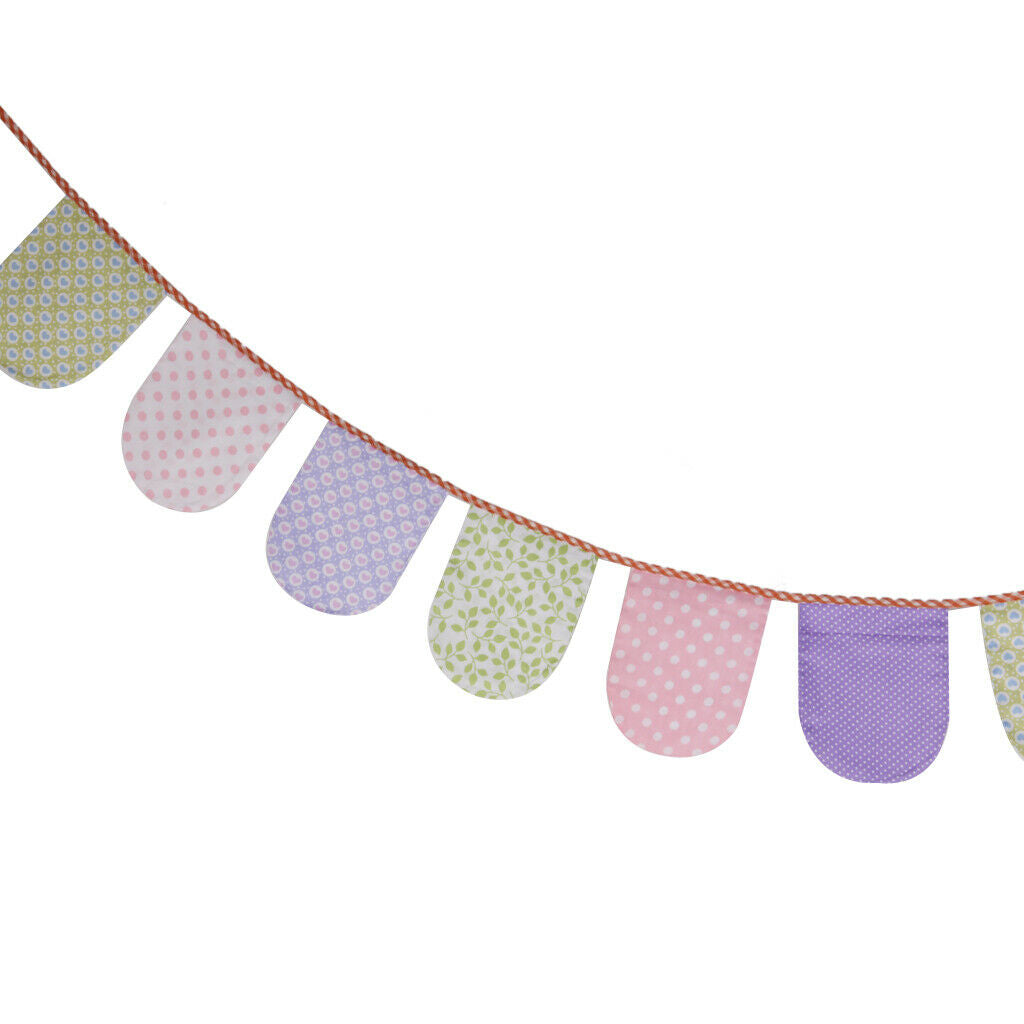Multiple Pattern Fillet Flags Banner for Decor Tent/Home/Birthday Party