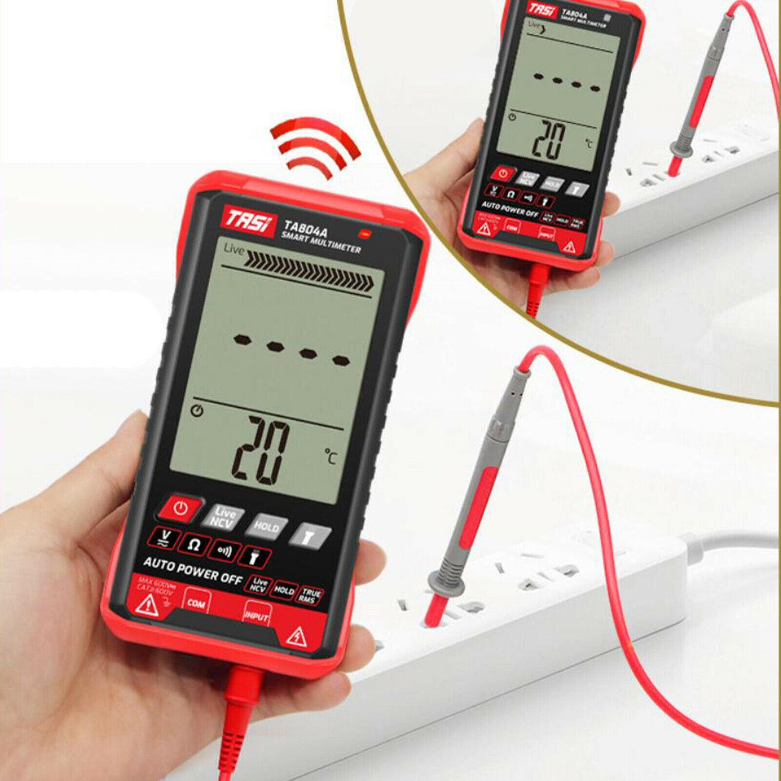 Ultra-thin Multimeter Tester NCV Test Meter Ohmmeter Machine Non-contact