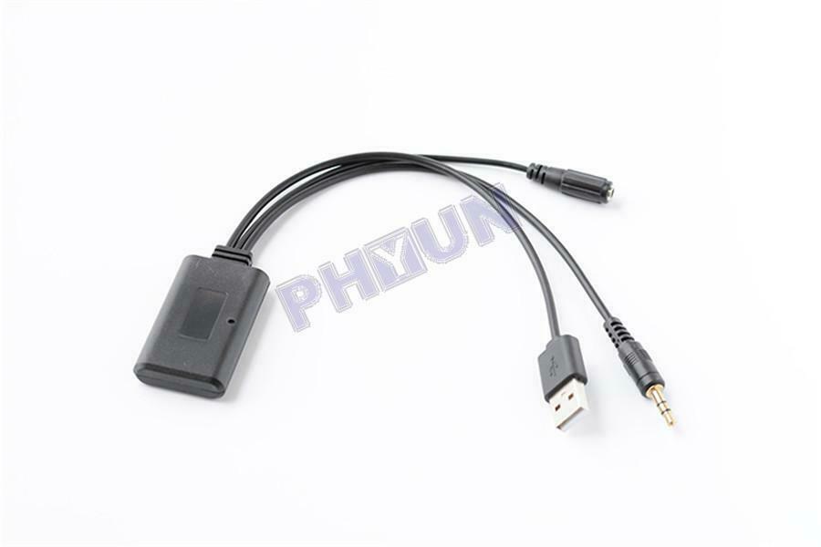 Car Bluetooth Wireless AUX Music Adapter w/ MIC For AUX Interface Universal