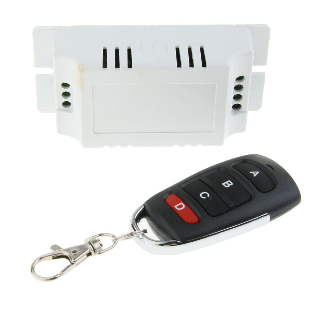 AC85V-250V  10A Relay 4CH Wireless Remote Control Switch Transmitter
