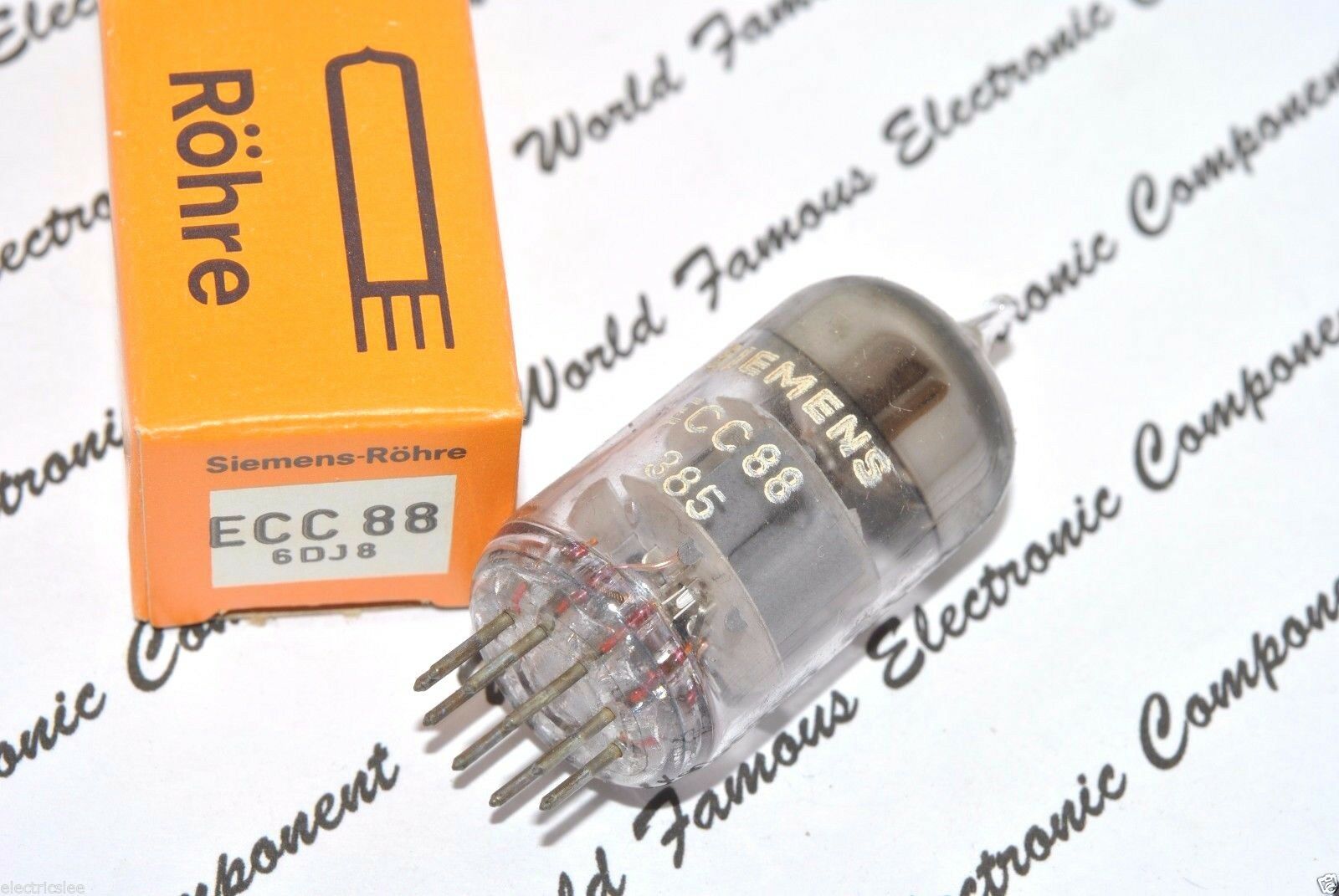 1PCS - SIEMENS ECC88 / 6DJ8 Vacuum Tube - NOS NIB