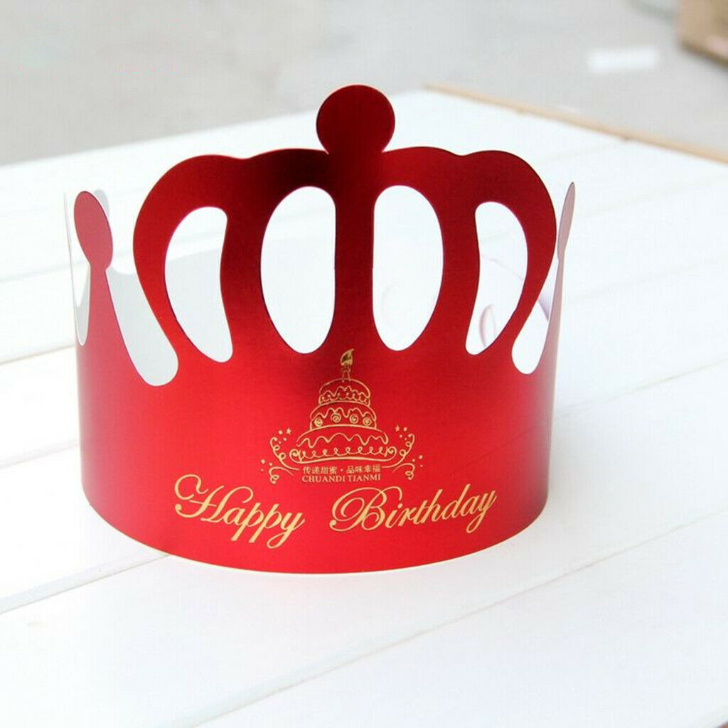 1 Set Birthday Number Balloons Princess Crown Hat Party Wall Ornament 9