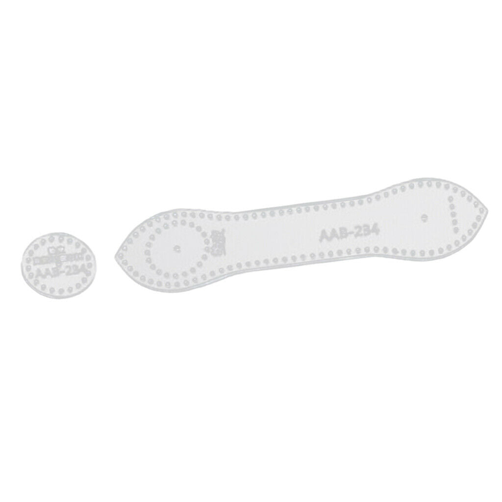 4Pcs/Set Clear Acrylic Pattern Template DIY Tool for Leather Craft