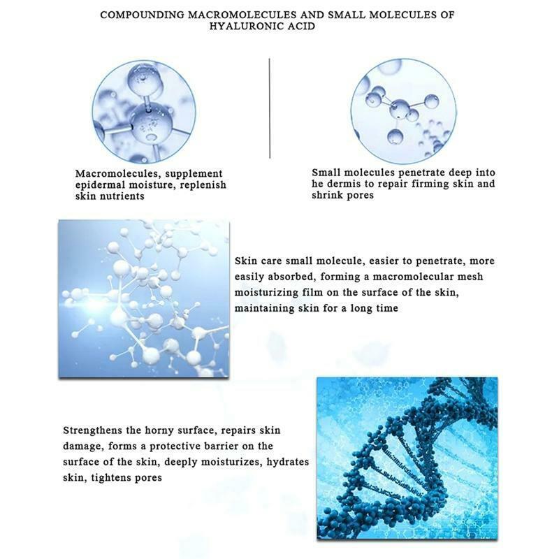 10ml Hyaluronic Acid Shrink Pores Essence Facial Moisturizing Nourishing Serum