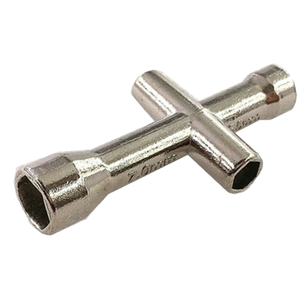 Cross Wrench - Socket 4mm, 5mm, 5.5mm, 7mm - 4 Way Wheel Wrench RC Car
