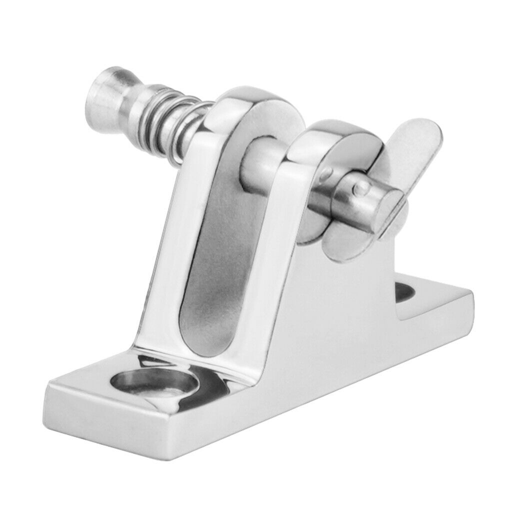 Boat Bimini Top Deck Hinge with Quick Release Pin w/ Screws Stainless Steel