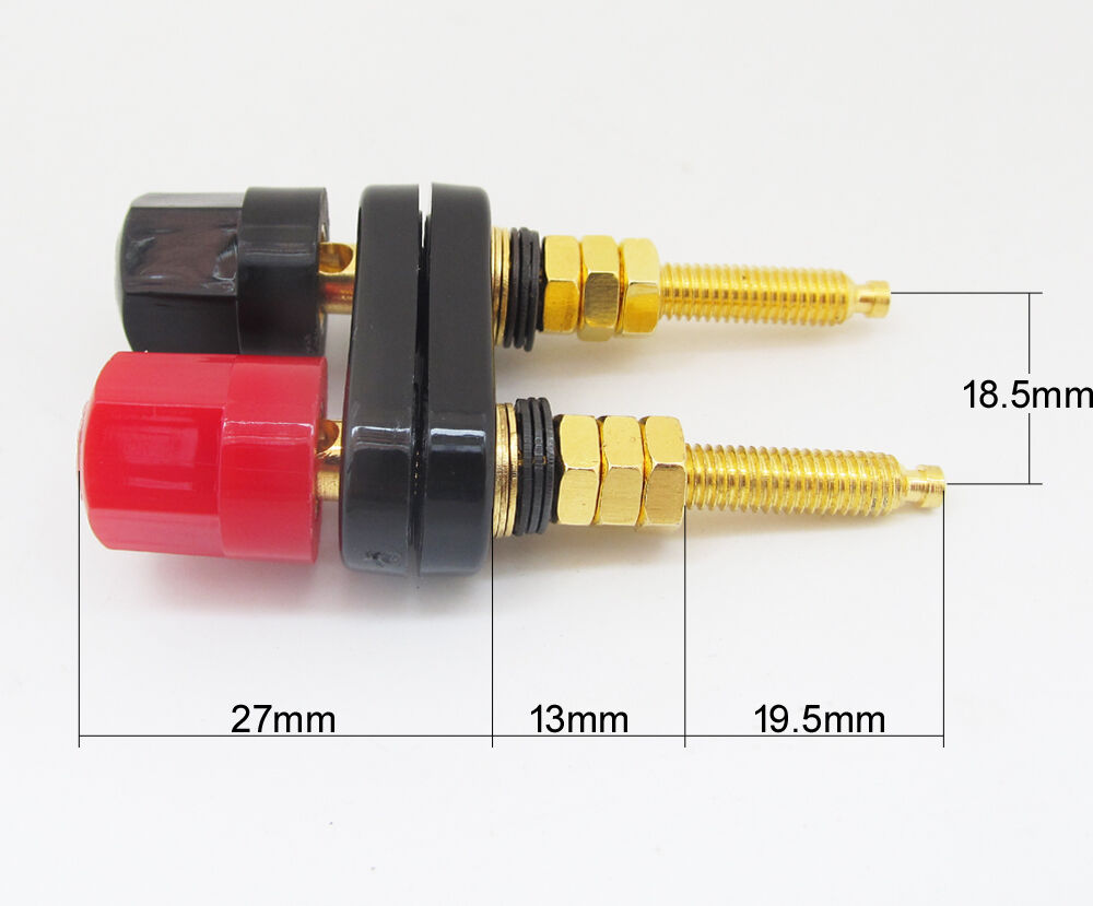 10pcs Lengthen Dual 2-way Banana Jack Speaker Amplifier Terminal Binding Post