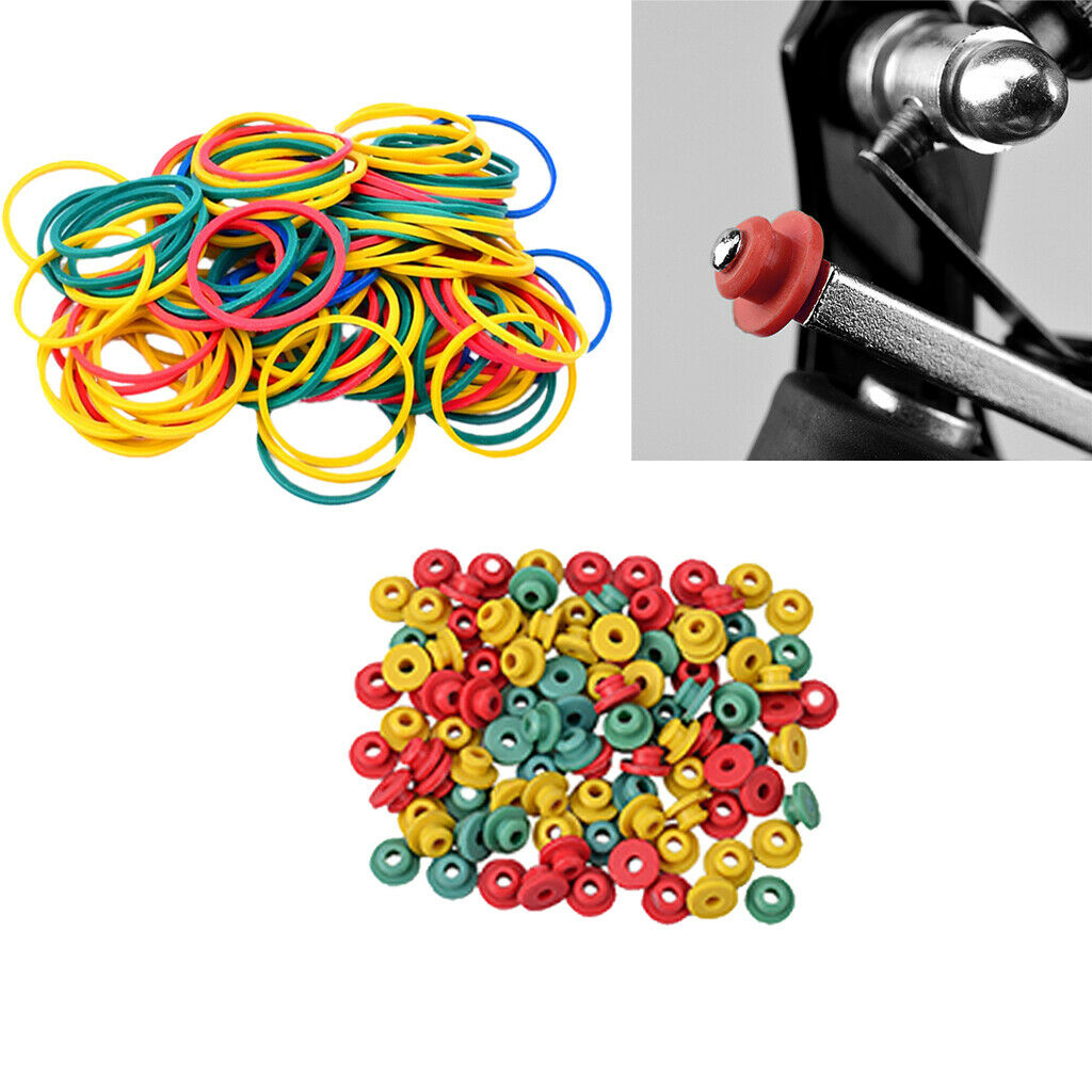 200pcs Silicone Tattoo Machine Needle Grommets Nipples Rubber Bands Supplies
