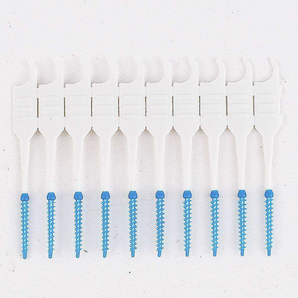 120 Pcs Dual Toothpick Oral Interdental Cleaner Teeth Floss Dental Gum Brush ~