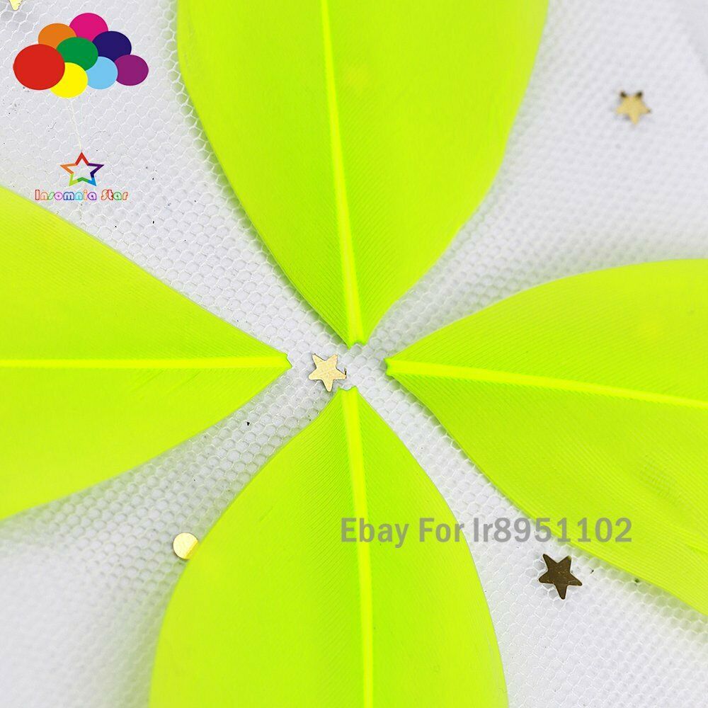100 pcs Natural dyeing Fluorescence Goose Feather 5-7 cm DIY feathers for crafts