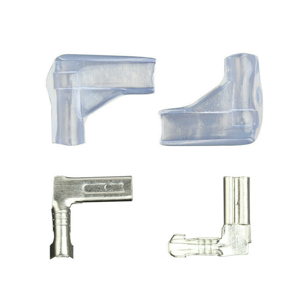 100PCS 2.8mm Flag-shaped plug spring + elbow sheath terminals wire connectors