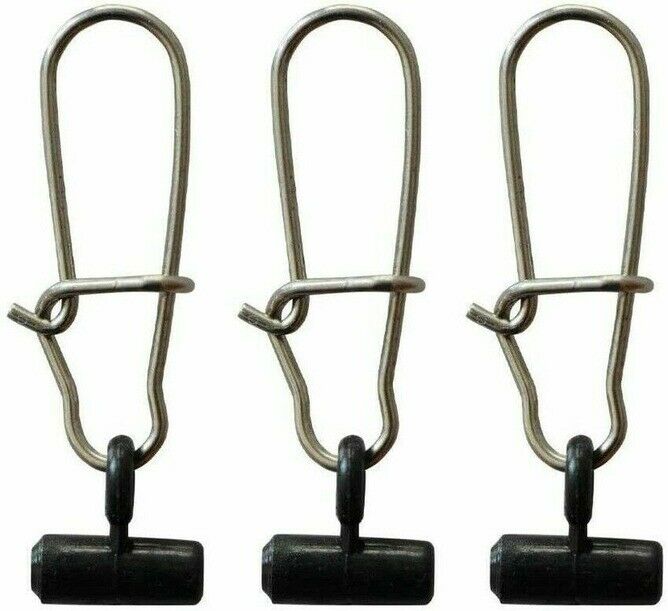 100x Durable Fishing Line Weights Sinker Slider Duo Lock Snaps Surf Fishing