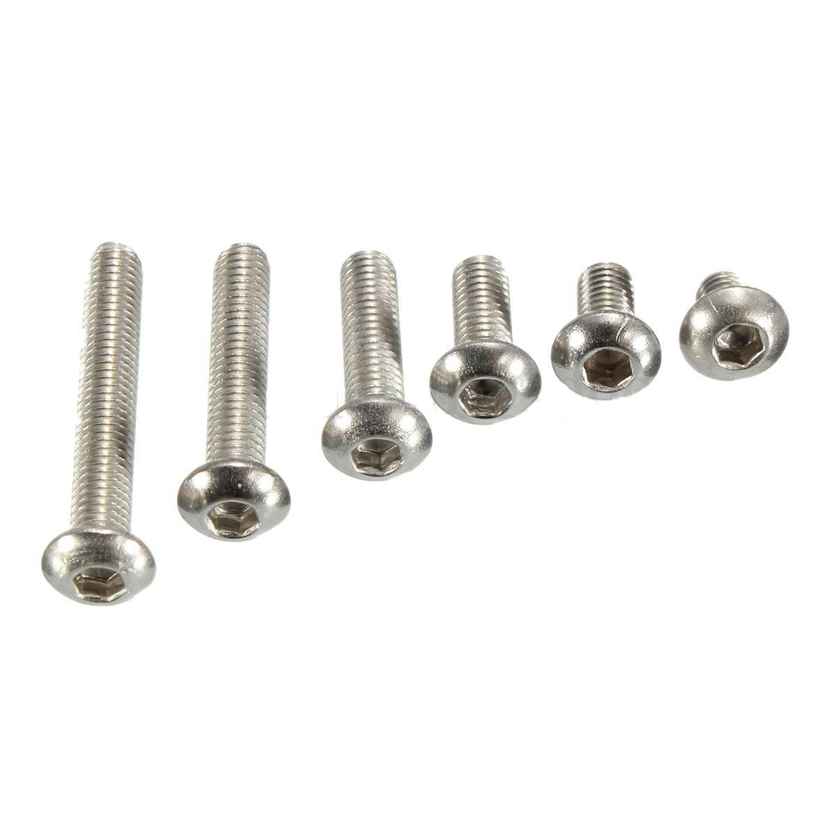 M3 Stainless Steel Metric Full Thread Allen Hex Socket Cap Head Screws Bolts