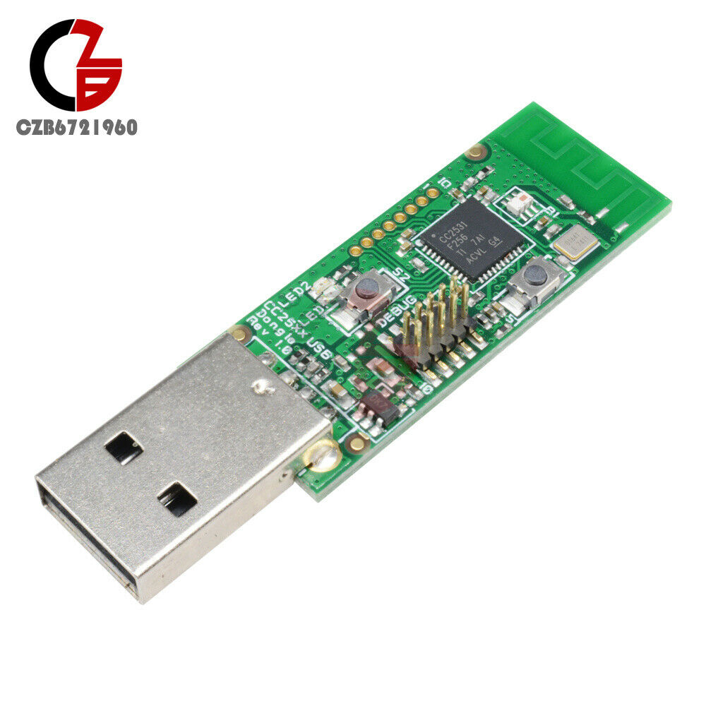 2x Wireless CC2531 Sniffer Bare Protocol Analyzer USB Dongle Module for Zigbee