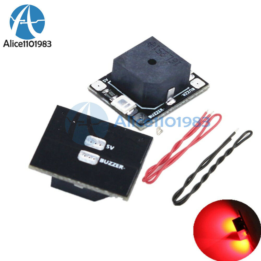 Buzzer Alarm 5V Beeper Tracker W/LED Low Voltage For RC NAZE32 F3 Flight Control