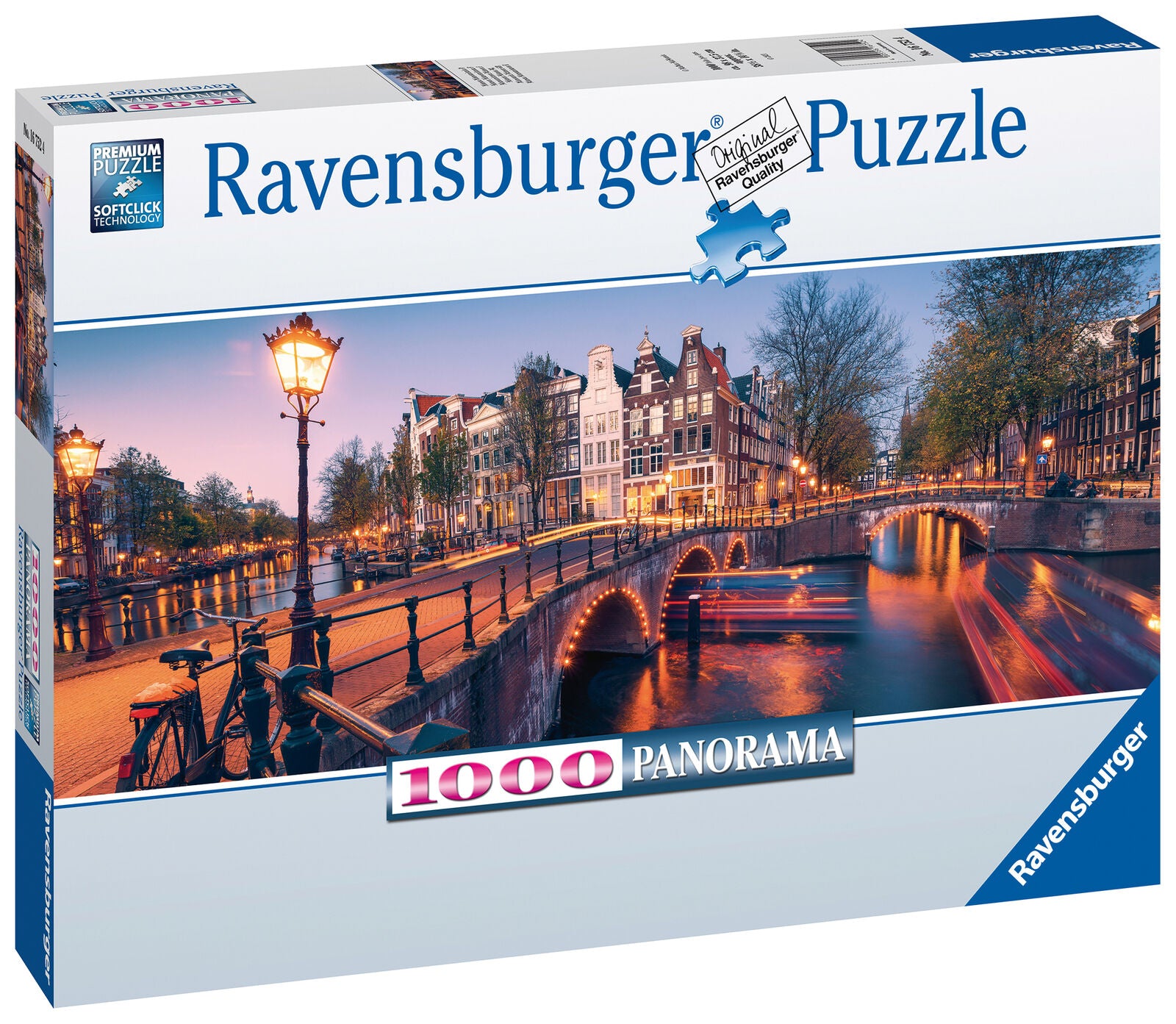 16752 Ravensburger Evening in Amsterdam Panoramic Jigsaw Puzzle 1000pcs Age 12+