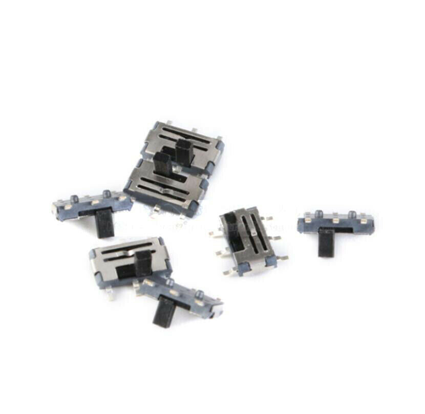 10pcs MSS-22C02(2P2T)G2 Slide/Toggle switches 6 feet 2 gears Handle 2mm