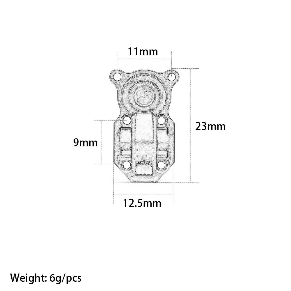 2PCS Axle Diff Housing Cover for 1/24 RC Crawler Car Axial SCX24 90081 Chevrolet