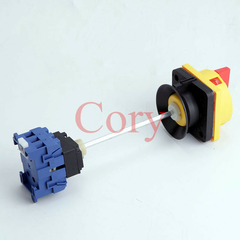 1pcs Rotary Changeover load break Switch 6 Terminals ON/OFF 32A Extension Rod