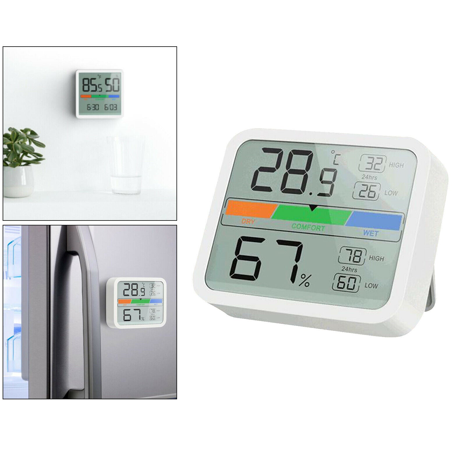 Temperature Humidity Sensor Digital Thermometer Hygrometer for Wine Cellar