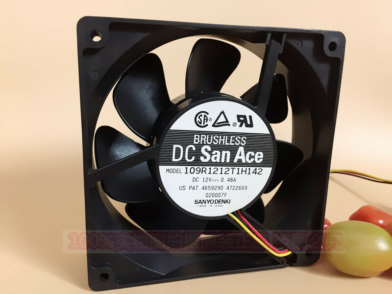 For Sanyo 109R1212T1H142 server fan 12038 12cm 12 cm 0.48A 3 lines