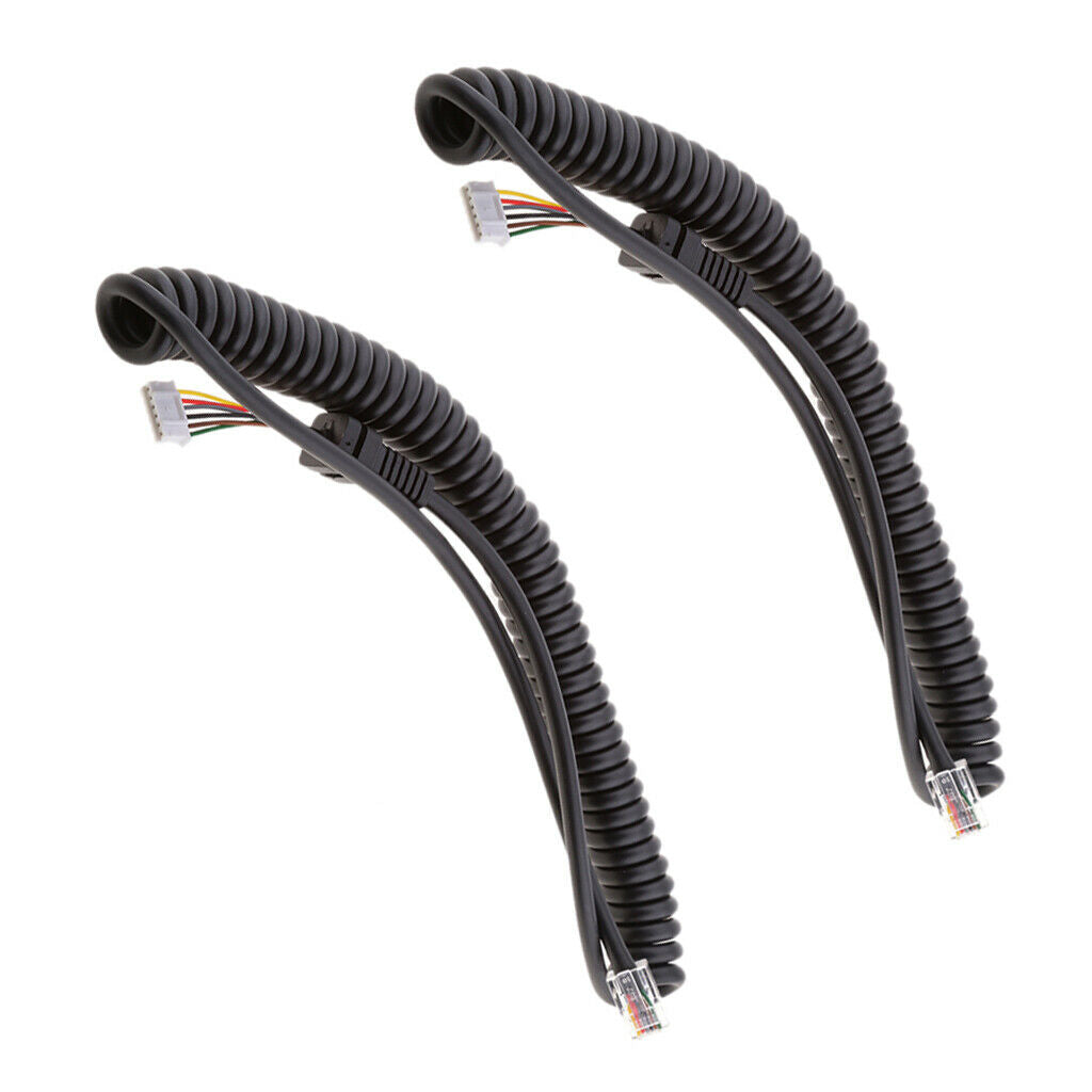 2x Hand Microphone Cable Line for   FT7800 FT-7100M FT-2800M FT-8900R