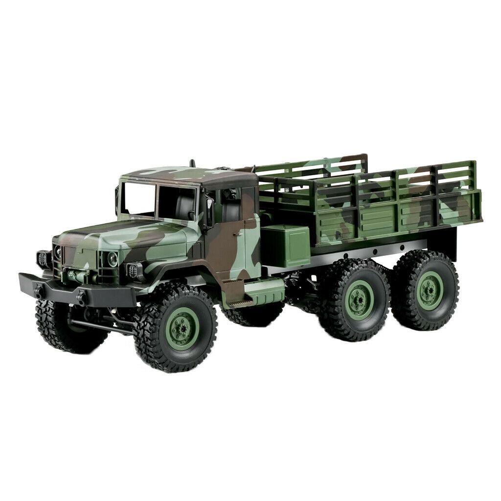 RC Military Truck, 1:16 Scale Remote Control Army Car 6WD 2.4G Vehicle Crawler