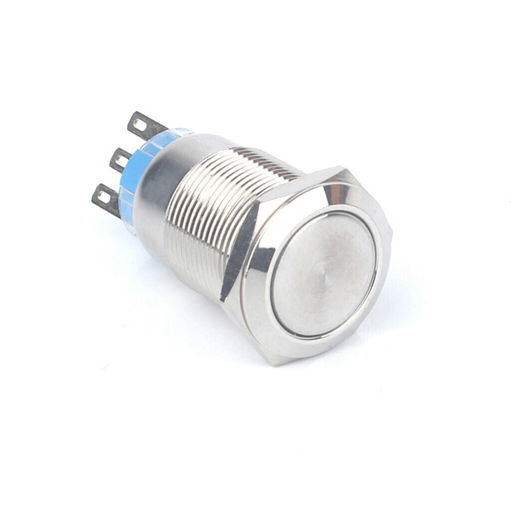 1 Piece 19mm Metal Waterproof LED Car Truck Dash Signal Lamp Self-locking